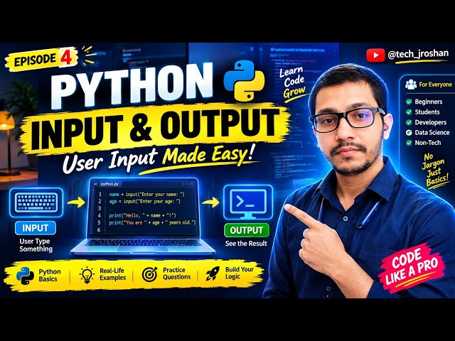 Python Input & Output Made Easy 💻 | Real-Life Examples + Interview Questions