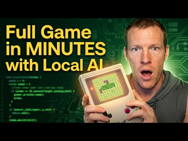 I Built a Snake Game in MINUTES Using Local AI (No Internet!)