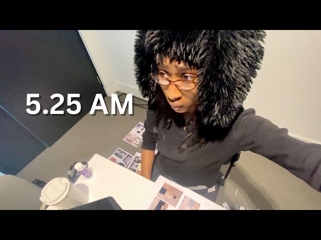 finals week at fashion university in london