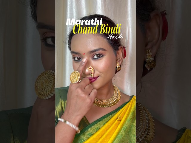 Chand bindi hack #bindihack #marathistyle #ganeshchaturthi