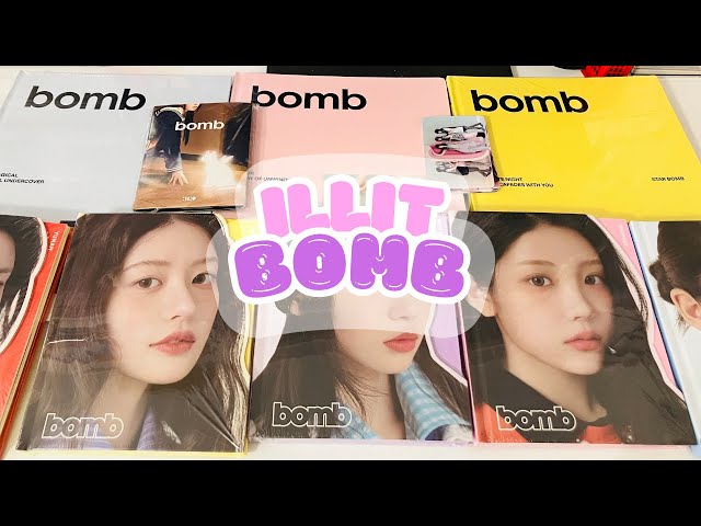 ILLIT BOMB UNBOXING (Star Bomb + Pink Bomb + Magic Bomb + Weverse + Gllit versions)