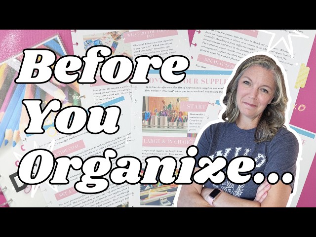 Before You Organize Your Craft Room, Do This First!