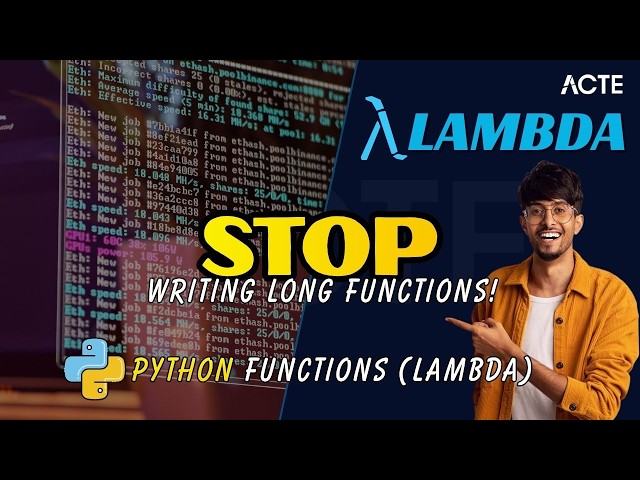 Mastering Python Lambda Functions | A Beginner-Friendly Guide