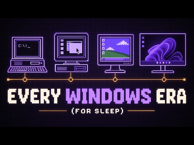 The Entire History of Windows, From MS DOS to Windows 11 (For Sleep)