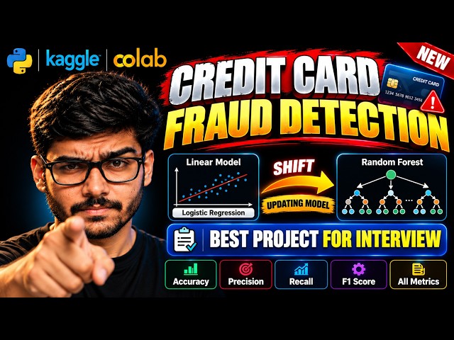 Credit Card Fraud Detection in Python | Random Forest Precision Recall Accuracy Fix | ML Project
