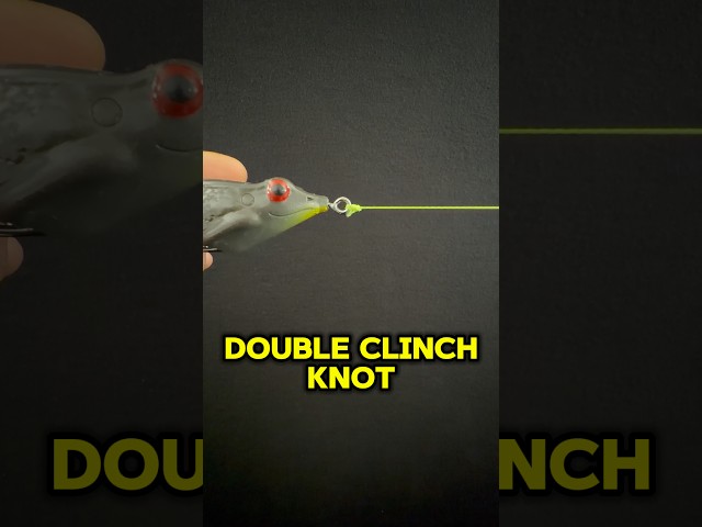 Double clinch knot in seconds easy to follow step by step fishing knot tutorial #education #shorts