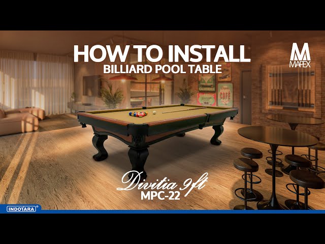 TUTORIAL PERAKITAN MAPEX DIVITIA 9FT BILLIARD POOL TABLE MPC-22 - MEJA BILLIARD  PREMIUM