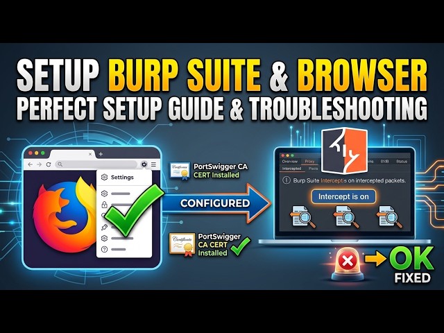(Bug Bounty / Recon Focus):Complete Burp Suite Browser Proxy Configuration Guide | Bug Bounty Setup