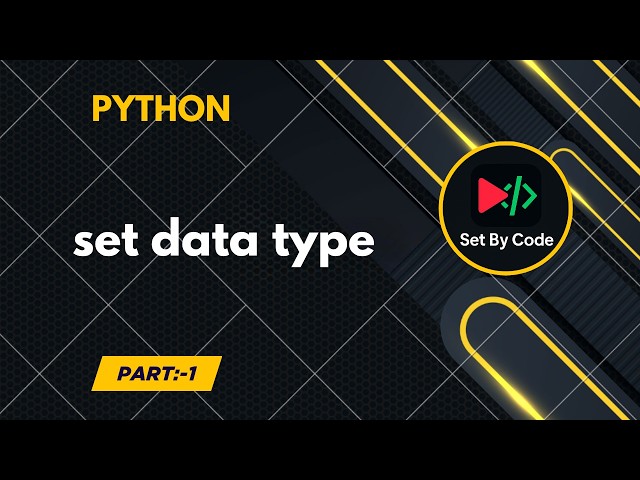 Python | Set Datatype | Basic Code | 2026