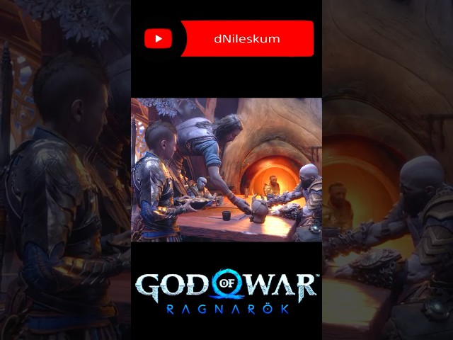 Tyr COOKS for Kratos and THIS HAPPENS #godofwar #godofwarragnarok #shortsfeed #kratos #ps5 #atreus