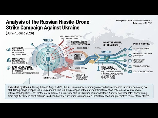 Russian Missile Drone Strike Campaign Against Ukraine in July – August 2026