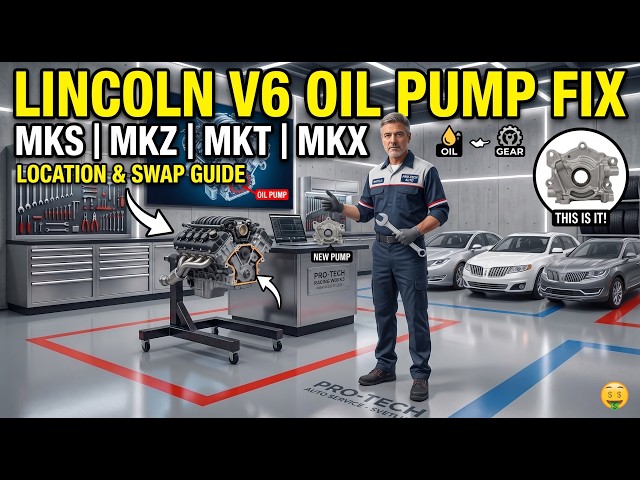 How to Replace Oil Pump on Lincoln MKZ, MKS, MKT, MKX | Low Oil Pressure Fix