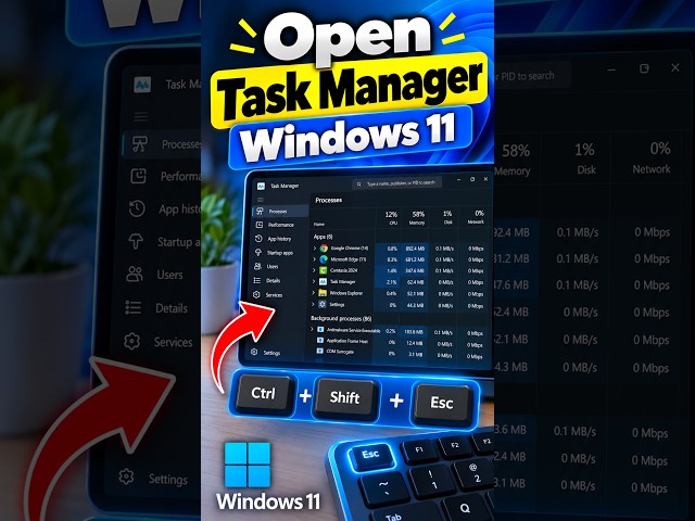 How To Open Task Manager in Windows 11 ( 2026 )