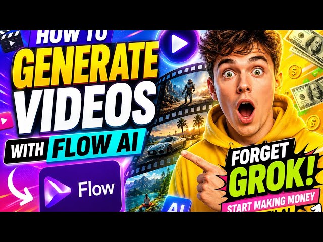 How To Generate Viral Videos With Flow AI (Beginner Tutorial)🤩🤩🤩