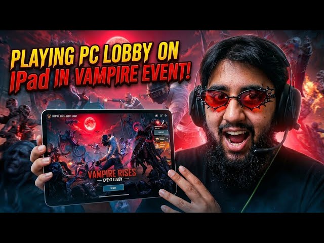 Playing with PC Lobby in Vampire Event🥷🏼!!!🔥PUBG MOBILE🗿LIVE🔴