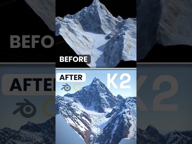 K2 CGI #Gaea #Blender