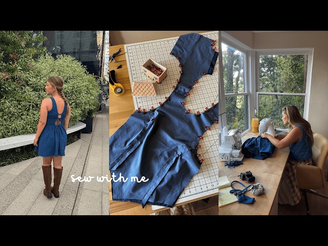 chill sewing vlog 🧵🪡✨ making the Sailaway Dress