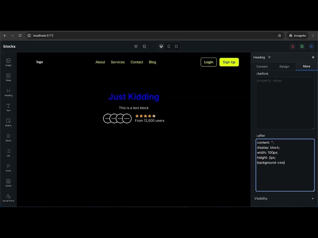Building a Website Builder from Scratch in React | Progress #21 (Custom CSS)