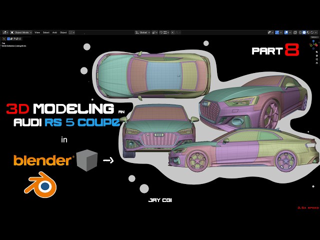 How to Model a Car in Blender | Audi RS5 Coupe Tutorial (Part 8)