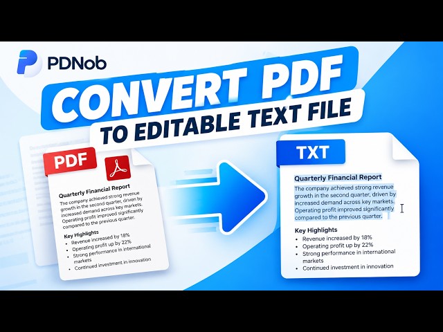 How to Convert PDF to Editable Text File | OCR Scanned Method Included