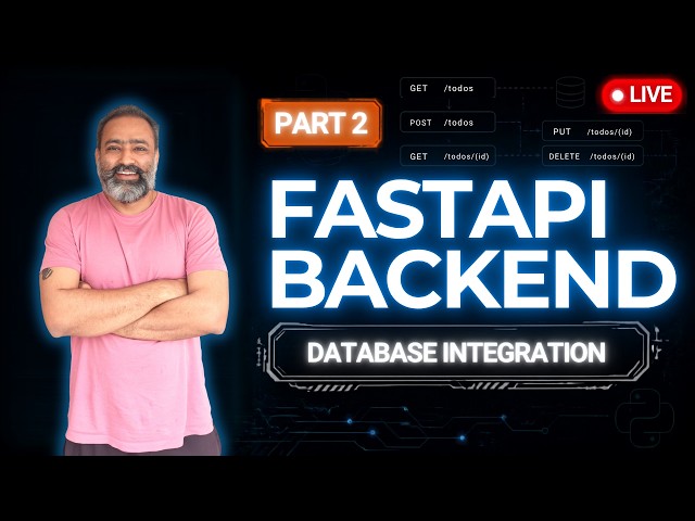 Building a FastAPI Backend from Scratch LIVE | Part 2: Pydantic, SQLAlchemy & Alembic