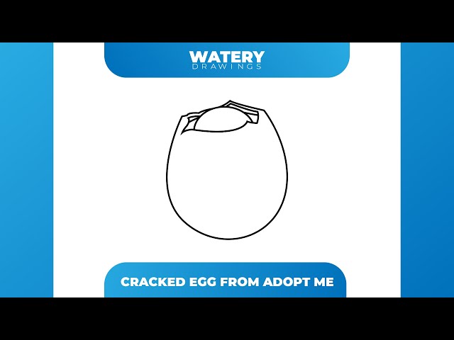 How to draw Adopt Me Cracked Egg from Roblox | Step By Step Guide | Watery Drawings