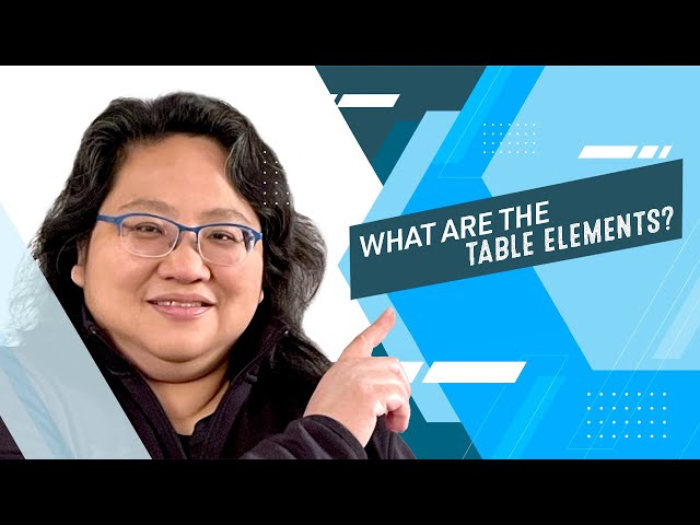 Coding for Beginners: Tables #2— The Elements Used with HTML Tables