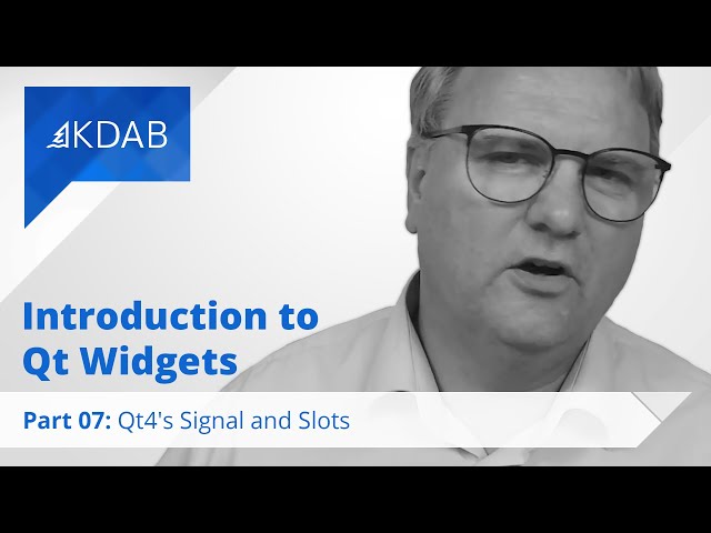 Introduction to Qt Widgets (Part 07) - Qt4's Signal and Slots