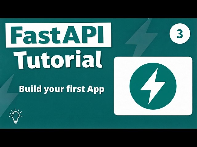 FastAPI Tutorial #03 - Build Your First App | Routing, Swagger Docs, JSON Responses  [2026]
