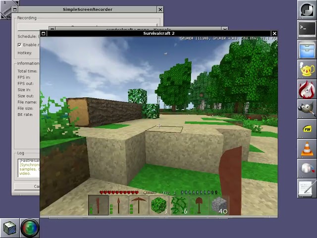 Survivalcraft on a Pentium 4