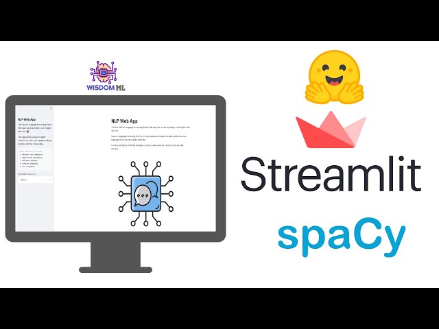 Complete NLP Web App Using HuggingFace, spaCy, Streamlit in Python | NLP Web app tutorial in python