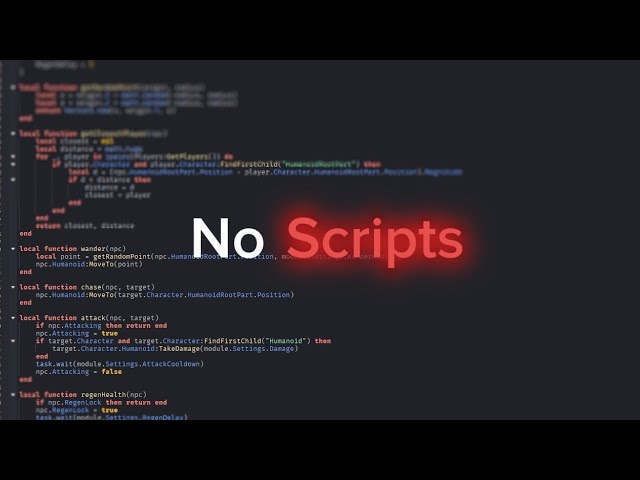 Making a Roblox game WITHOUT Scripts