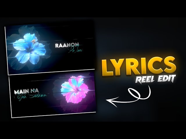 🌸 Flower Lyrics Edit Aesthetic Lyrics Video Editing | CapCut Full Tutorial