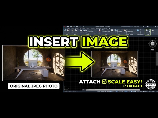 How to Insert an Image in AutoCAD Fast & Easy Tutorial!