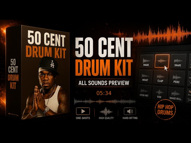50 Cent Drum Kit x Royalty Free 50 CENT DRUM KIT / Golden Era Drum Kit