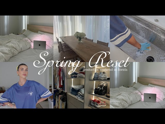 Weekend Spring Reset in Florida: Closet Clean out, Skincare Updates & Cooking