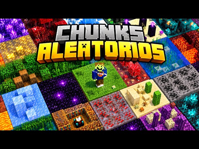 Minecraft PERO TODOS los CHUNKS son ALEATORIOS