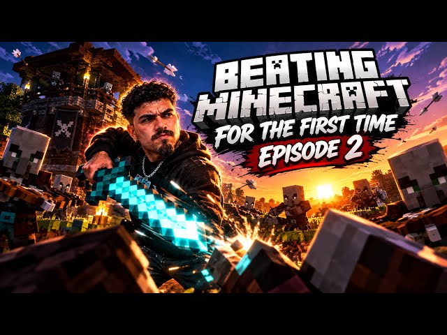 I’m BEATING Minecraft For The First Time… (Episode 2) 
