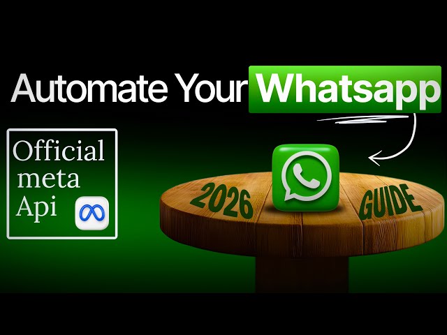 WhatsApp AI Chatbot Tutorial 2026 (Meta API, Step by Step)