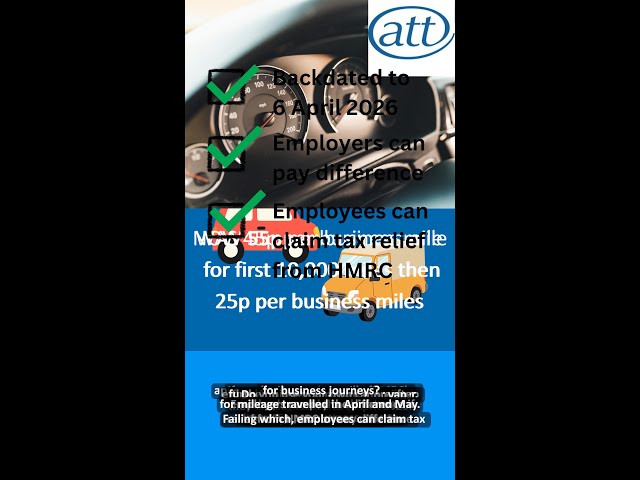 HMRC approved mileage rates increased