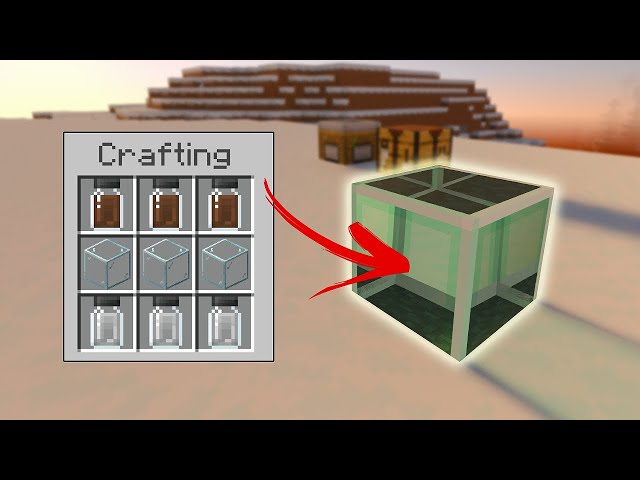 How To Craft Hardened Glass MINECRAFT