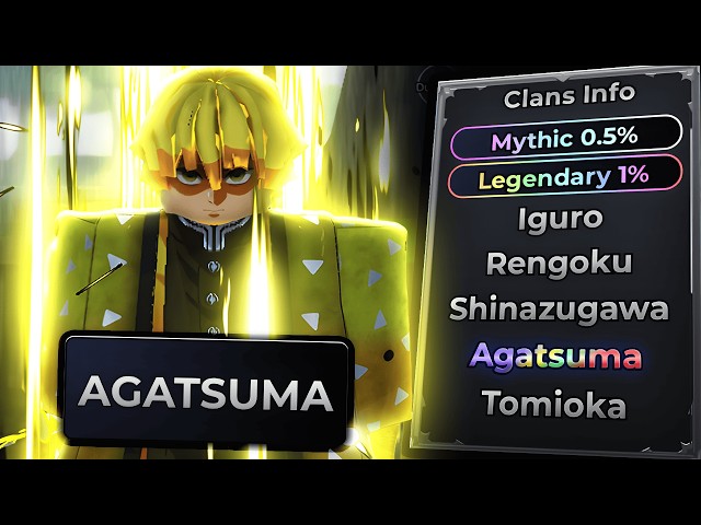 Surviving As 1% THUNDER BREATHING ZENITSU AGATSUMA In Roblox Weak Legacy 2