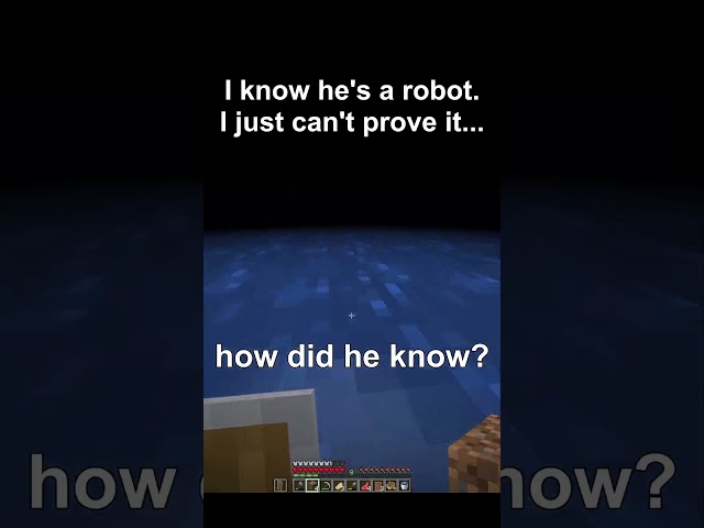 he's had too much thinking space... #minecraft