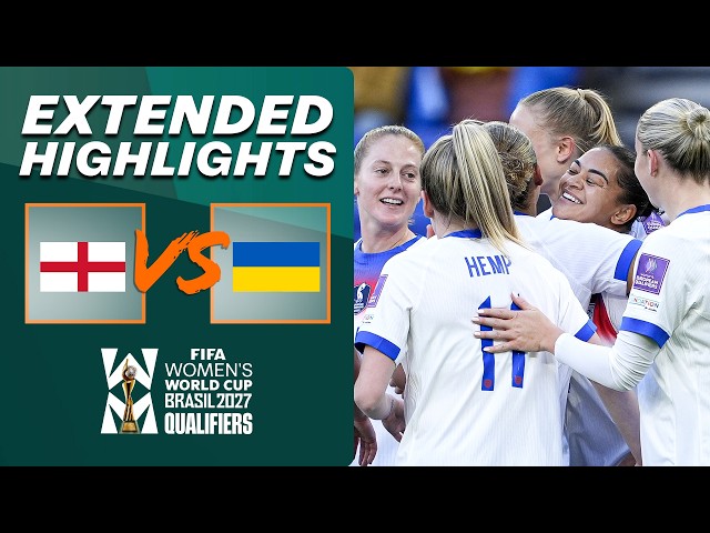 HIGHLIGHTS - England v Ukraine | England's World Cup Fate Decided | 2027 World Cup Qualifiers