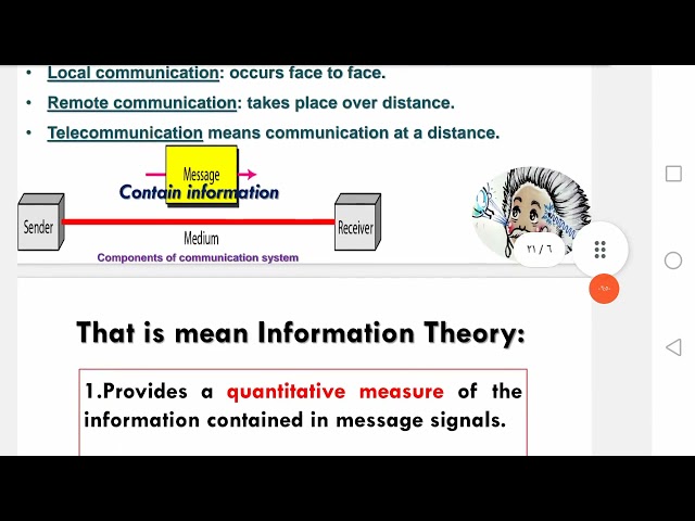 Information Theory and Coding - Session 01: Introduction