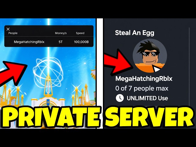 (MOBILE & PC) How To CREATE Your OWN PRIVATE SERVER in Steal An Egg... (GLITCH)