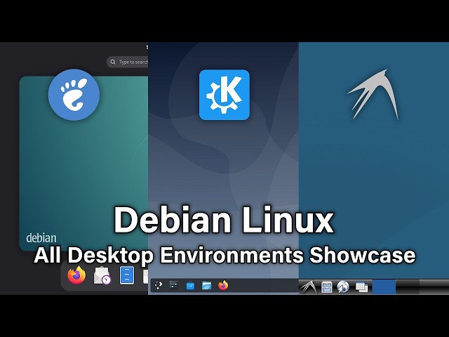 Debian Linux - All Desktop Environments Showcase