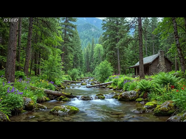 Sanctuary of Nature: Majestic Forest Stream & Peaceful Birdsong, ASMR