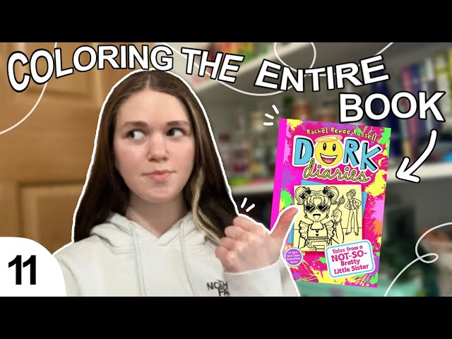 Coloring an ENTIRE Dork Diaries Book | Ep 11