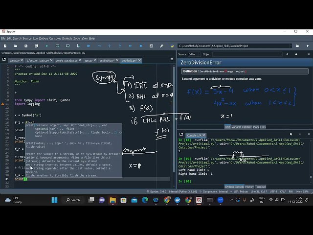 1.9 How to check the continuity of the function using Python || Calculus using Python